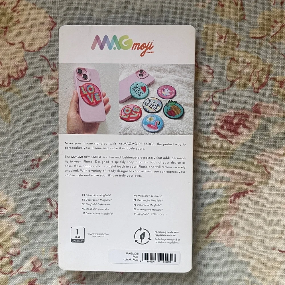MagSafe Compatible Phone Badge- Paw Print🌺